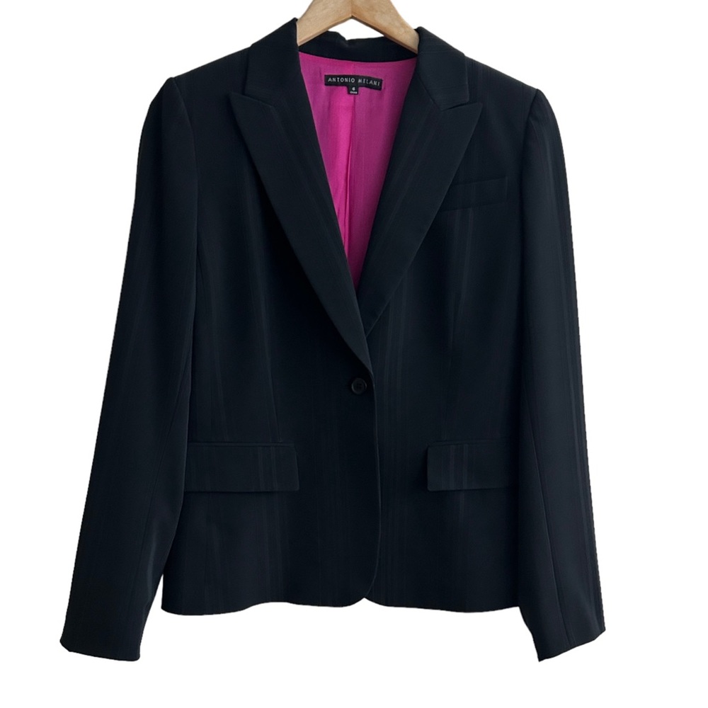 Antonio Melani Pinstripe Blazer (6)‎